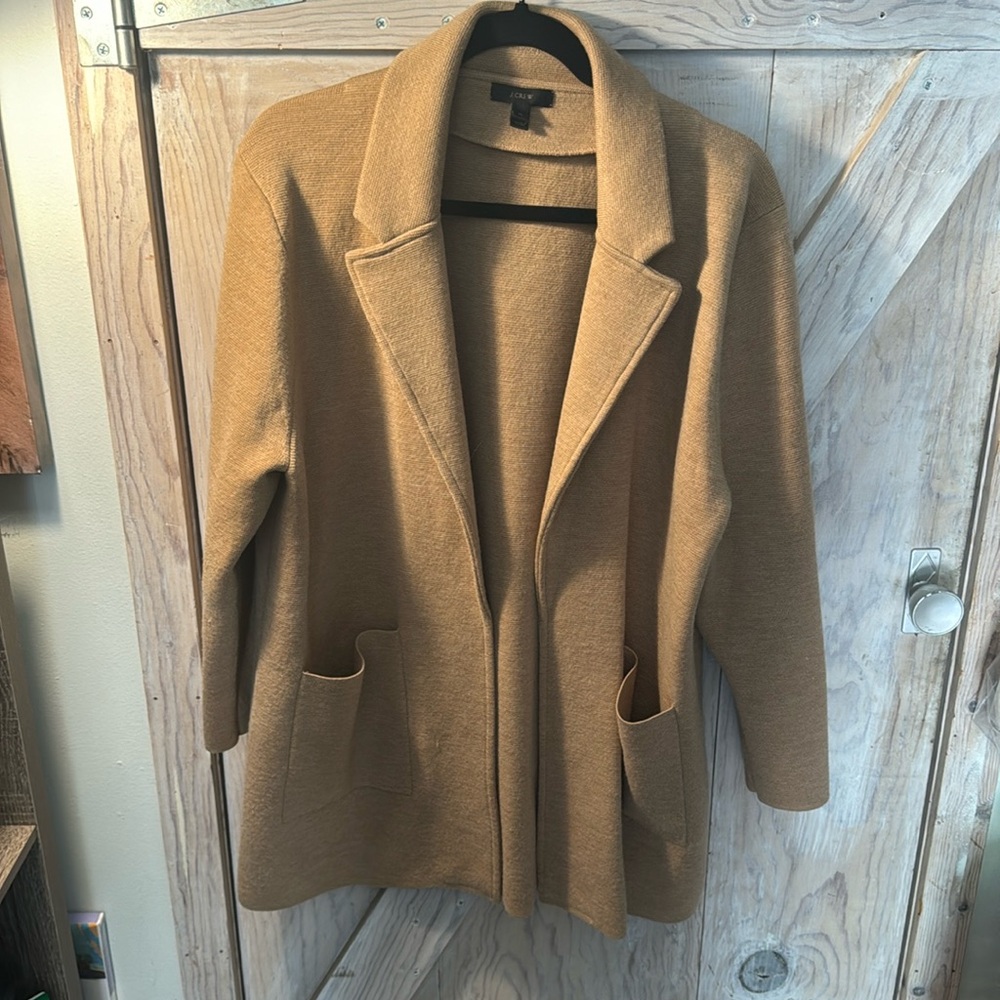 J crew sweater jacket